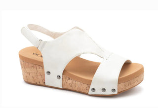Corkys Refreshing Wedge White