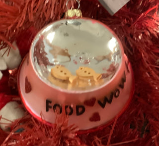 Pet Bowl Food Wow Ornament