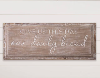 Our Daily Bread Carved Sign