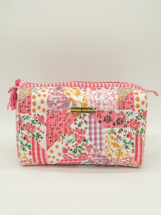 Simply Southern Quilted Cosmetic Multi Flower