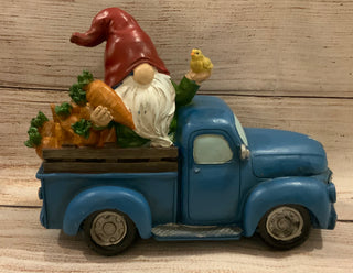 Resin Truck w/Gnome Figurine