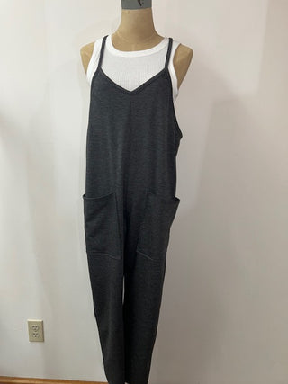Elloh French Terry Jogger Fit Overall Jumper Charcoal