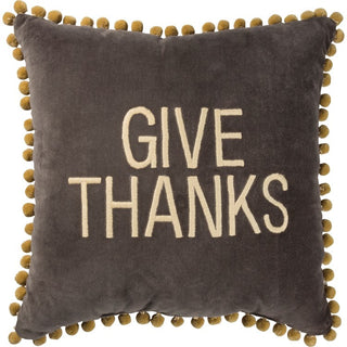 Velvet Give Thanks Pillow