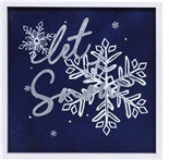 Let it Snow Wood  Sign