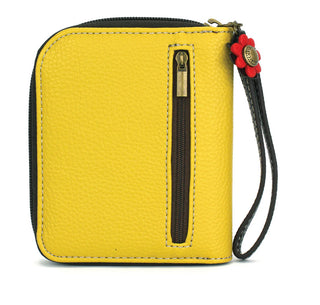 Chala 839 Zip Around Wallet Monarch Butterfly Mustard