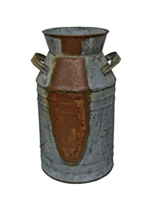 Galvanized Rustic Milk Can