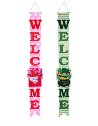 Sending Love Valentine’s Day/End of the Rainbow Double Sided Door Banner