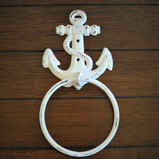 Iron Anchor Towel Ring