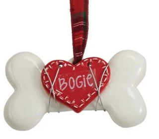 Mudpie White Bone Ornament