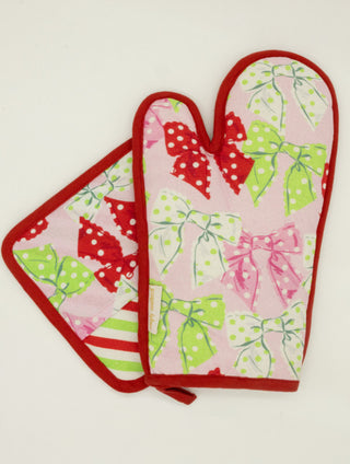 Simply Southern Holiday Kitchen Mitten Set Dots