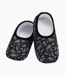 Snoozies Black Bandana Skinnies Slippers