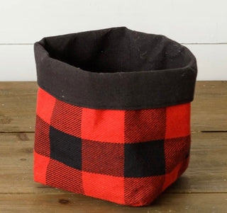 Buffalo Plaid Planter Bag
