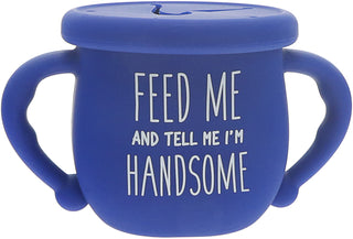 Silicone Snack Bowl w/Lid I’m Handsome