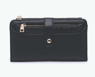 Jen & Co Macy Snap Wallet Black WL2665