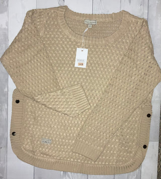 Simply Southern Beige Snap Sweater XXL