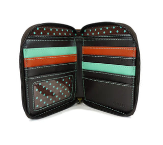 Chala 839 Zip Around Wallet Owl ll Mustard