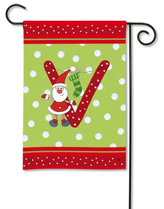 Letters From Santa Monogram Garden Flag