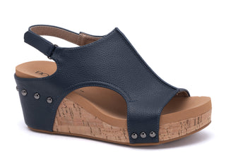 Corky’s Carley Wedge Navy