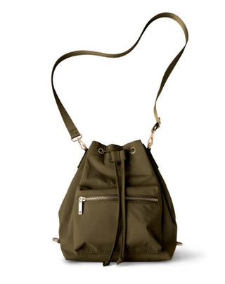 Kedzie Aries Convertible Bucket Bag Olive
