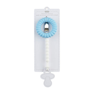 Mudpie Blue Teether & Pacy Strap