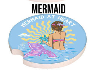 Simply Southern Car Coaster Mermaid