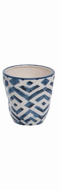 Indigo Pattern Clash Planter