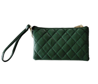 Jen & Co Riley Quilted Crossbody Green M013QLT