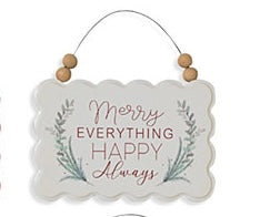 Holiday Sign Ornament