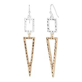 Whispers Rect-Tri Dangle Earrings WN004099