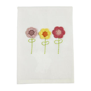 Mudpie Floral Crochet Towel