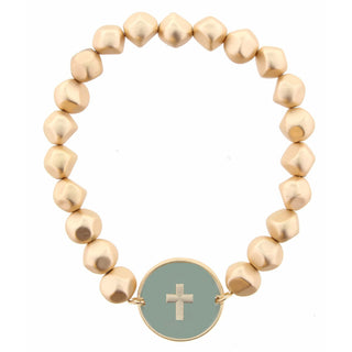 Jane Marie Cross Stretch Beaded Bracelet