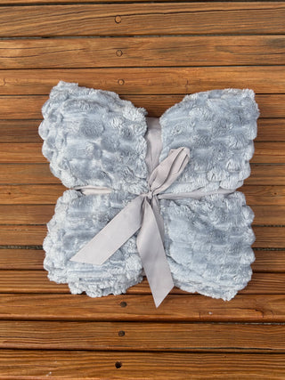 Fluffery Turtle Fleece Throw Blanket Iceberg Blue