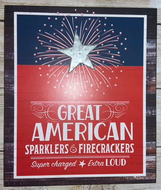 Great American Sparklers & Firecrackers Sign