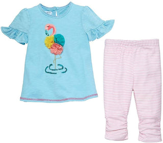 Mudpie Flamingo Tunic and Capri Set