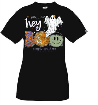 Simply Southern Short Sleeve Ghost T-Shirt Black