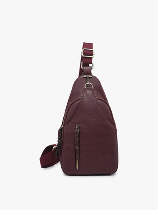 Jen & Co Nikki Sling Crossbody Wine M2342