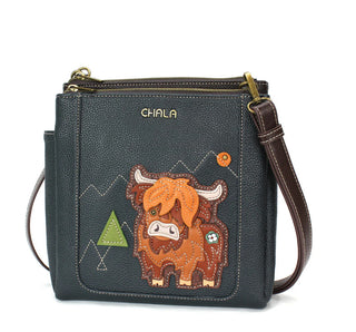 Chala Merry Messenger Highland Cow Navy 854
