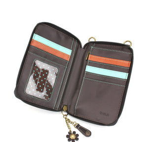 Chala 850 Wallet Crossbody Horse Family Navy