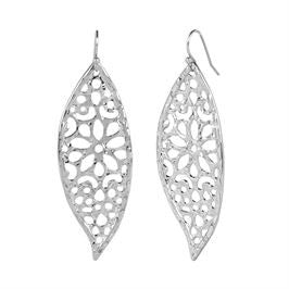 Whispers Raven Carved Out Dangle Earrings WN004070