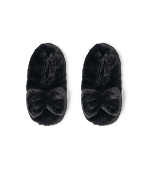 Hello Mello Cuddlers Heated Slippers Black