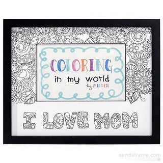 Coloring  in My World Frame