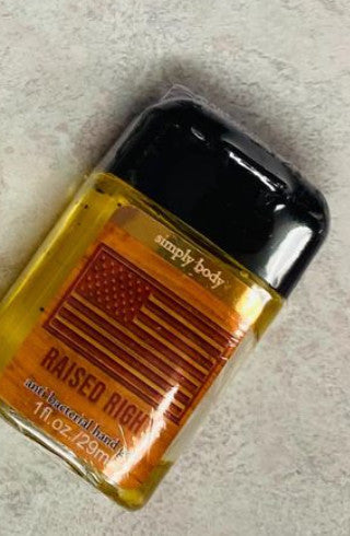 SS Raised Right Hand Sanitizer