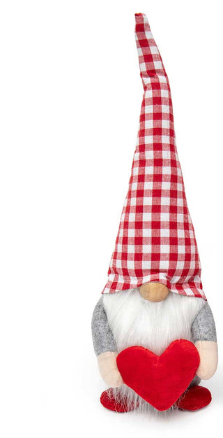 Valentine Heart Gnome w/Wood Nose