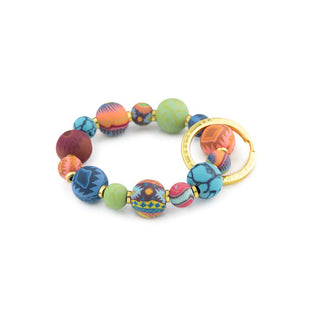 Jilzarah Sedona Sky Small Bead Wrist Keychain