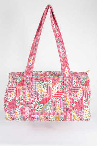 Simply Southern Quilted Duffel Multi Flower