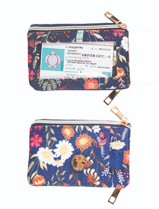 Simply Southern Zip Wallet Navy Field