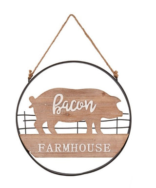 Farmhouse Pig Wall Decor