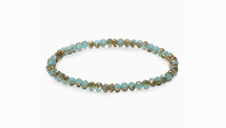 My Fun Colors Mini Crystal Bracelet Sand & Sea Gold Accent