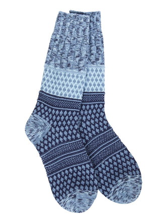 World’s Softest Socks Weekend Gallery Textured Crew Peacoat Multi