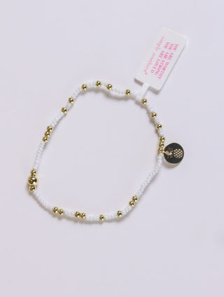 Simply Southern Bracelet Stacks L - White and Gold